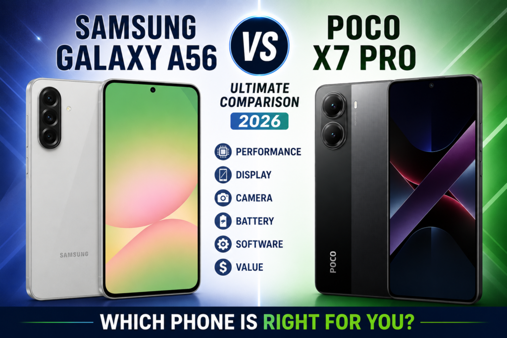 Samsung Galaxy A56 vs Poco X7 Pro Comparison